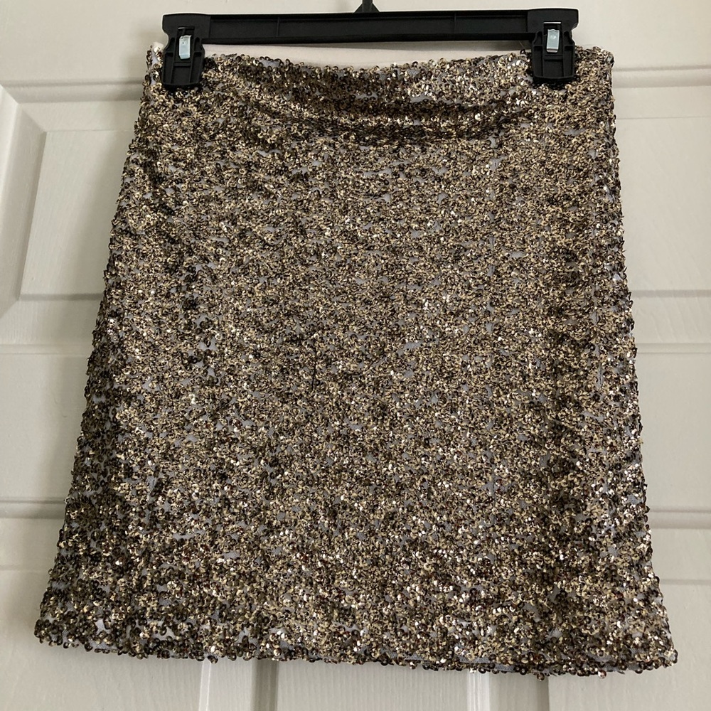 Decree Sequin Mini Skirt